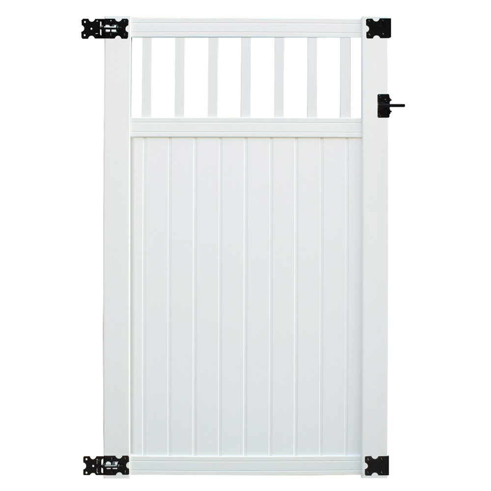 Sixth Avenue Building Products Belfast Spindle Top Gate - White