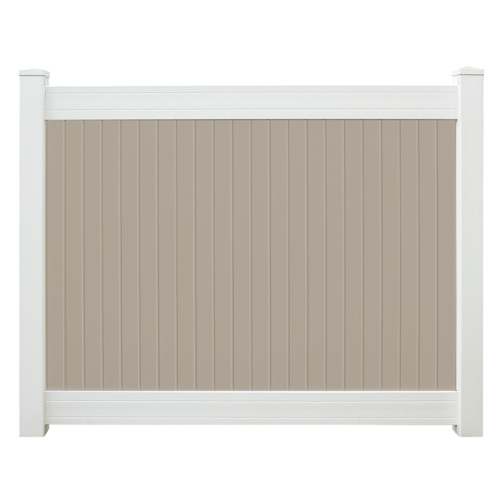 Sixth Avenue Building Products Wexford Privacy Fence - Tan-White