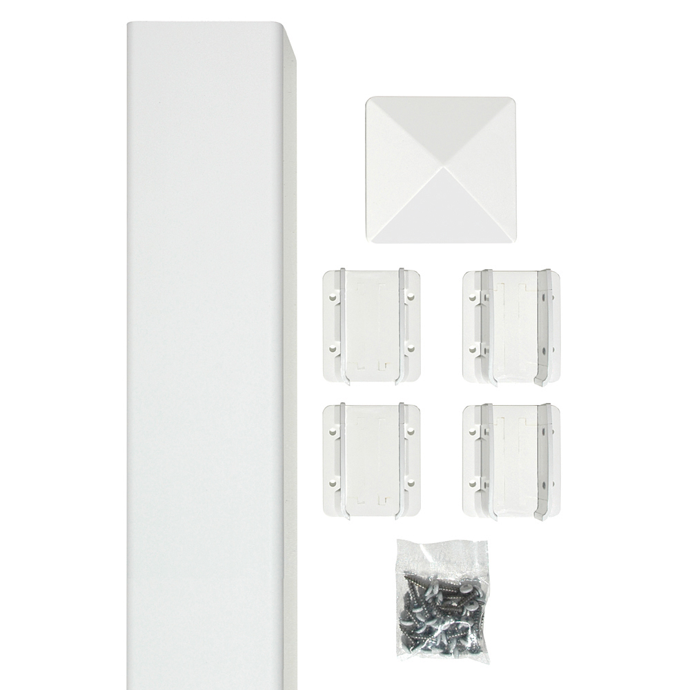 Sixth Avenue Building Products Belfast Post Kit - White